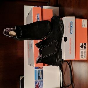 Skechers Black Suede Ankle Boots